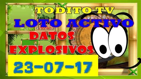datos lotto activo explosivos
